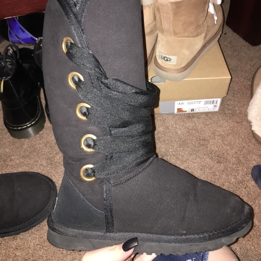 Black Tall Authentic Ugg Australia Boots